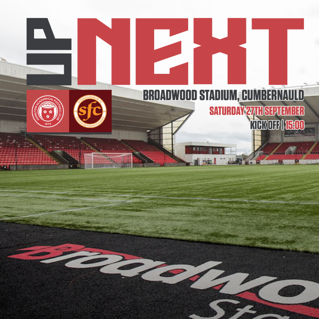 Hamilton Accies v Stenhousemuir | 27/09/25