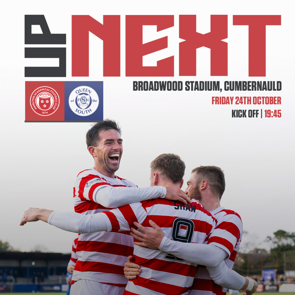 Hamilton Accies v Queen Of The South | 24/10/25