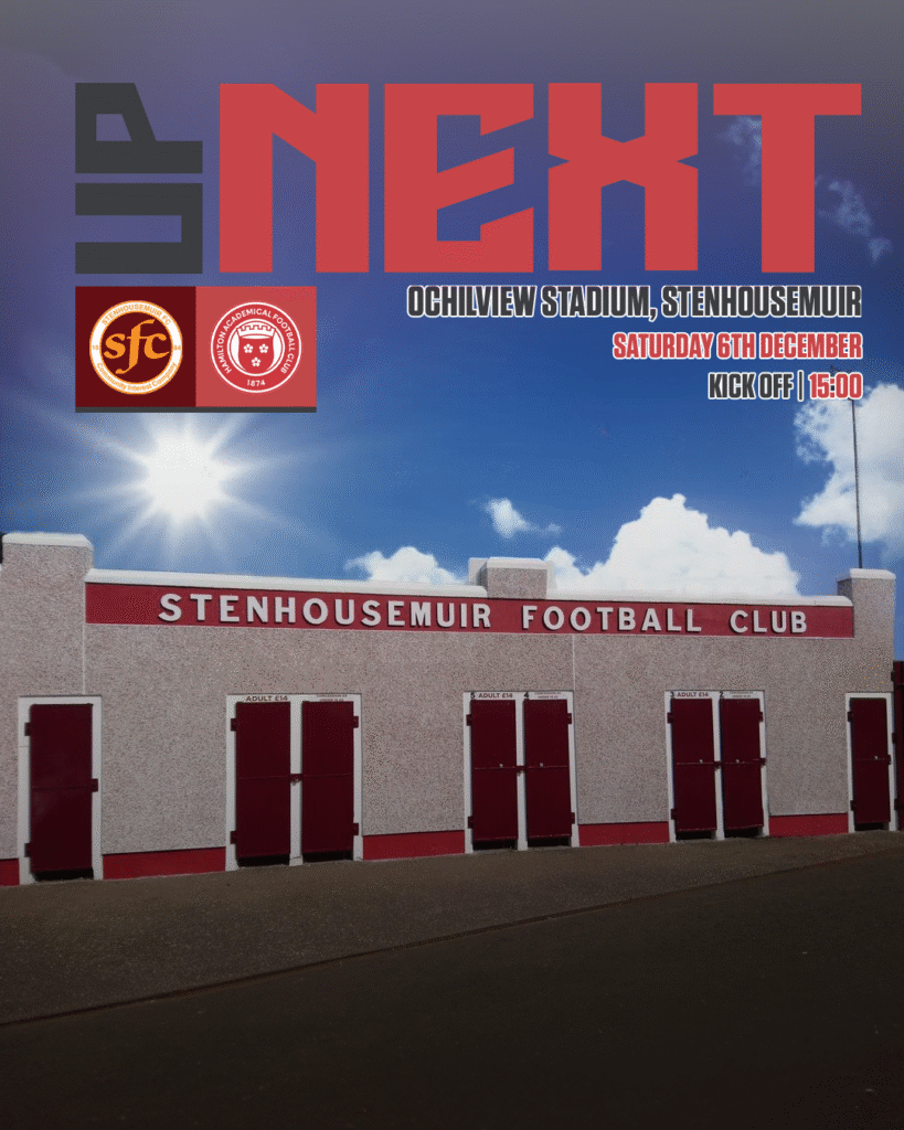 Stenhousemuir FC v Hamilton Accies | 06/12/25